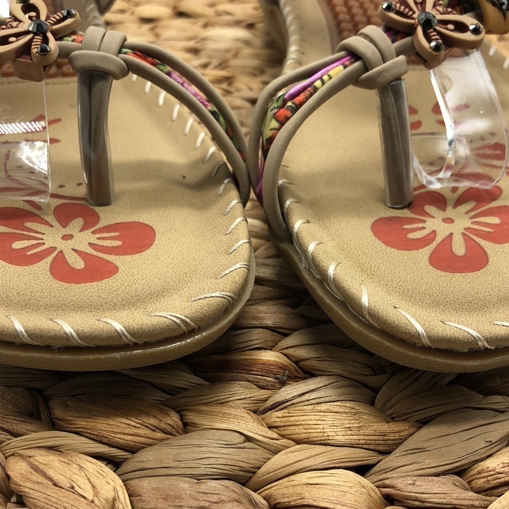 Harence Embellished Comfort Sling Back Sandals Size Euro 41 USA 9.5 - Picture 4 of 10